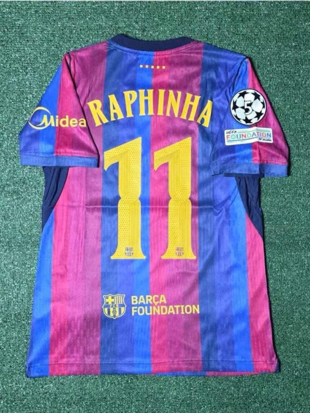 Raphinha Home 26 27 Soccer Jersey Short Kit Set